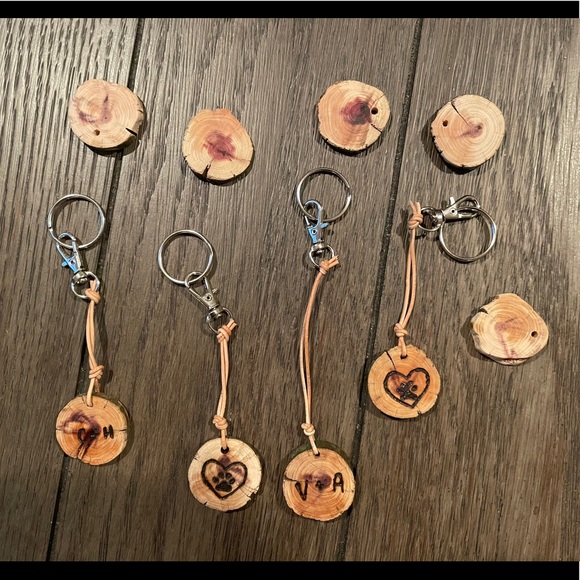 Customized Handmade Wood Keychains - Picture 2 of 8